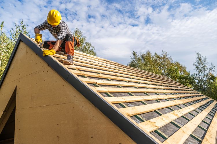 New residential roofing installation